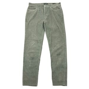 Banana Republic Pants 32x32 (33x31) Green Traveler Athletic Tapered Fit Corduroy